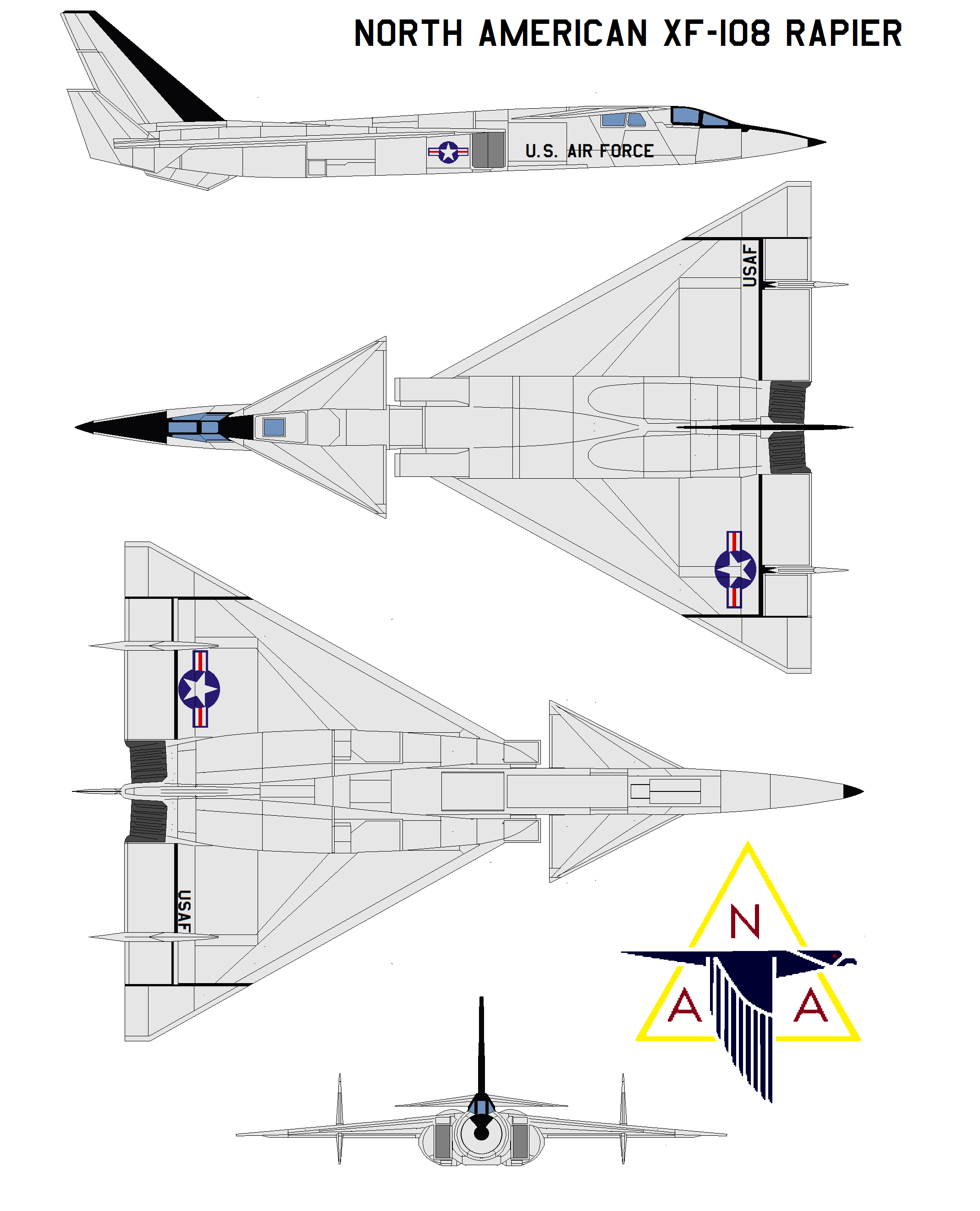 North American XB-70 Valkyrie by bagera3005 on DeviantArt