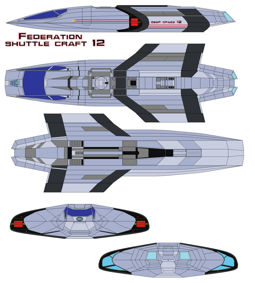 Exploding Federation Shuttle Federation Shuttle Type 12 by bagera3005 on DeviantArt