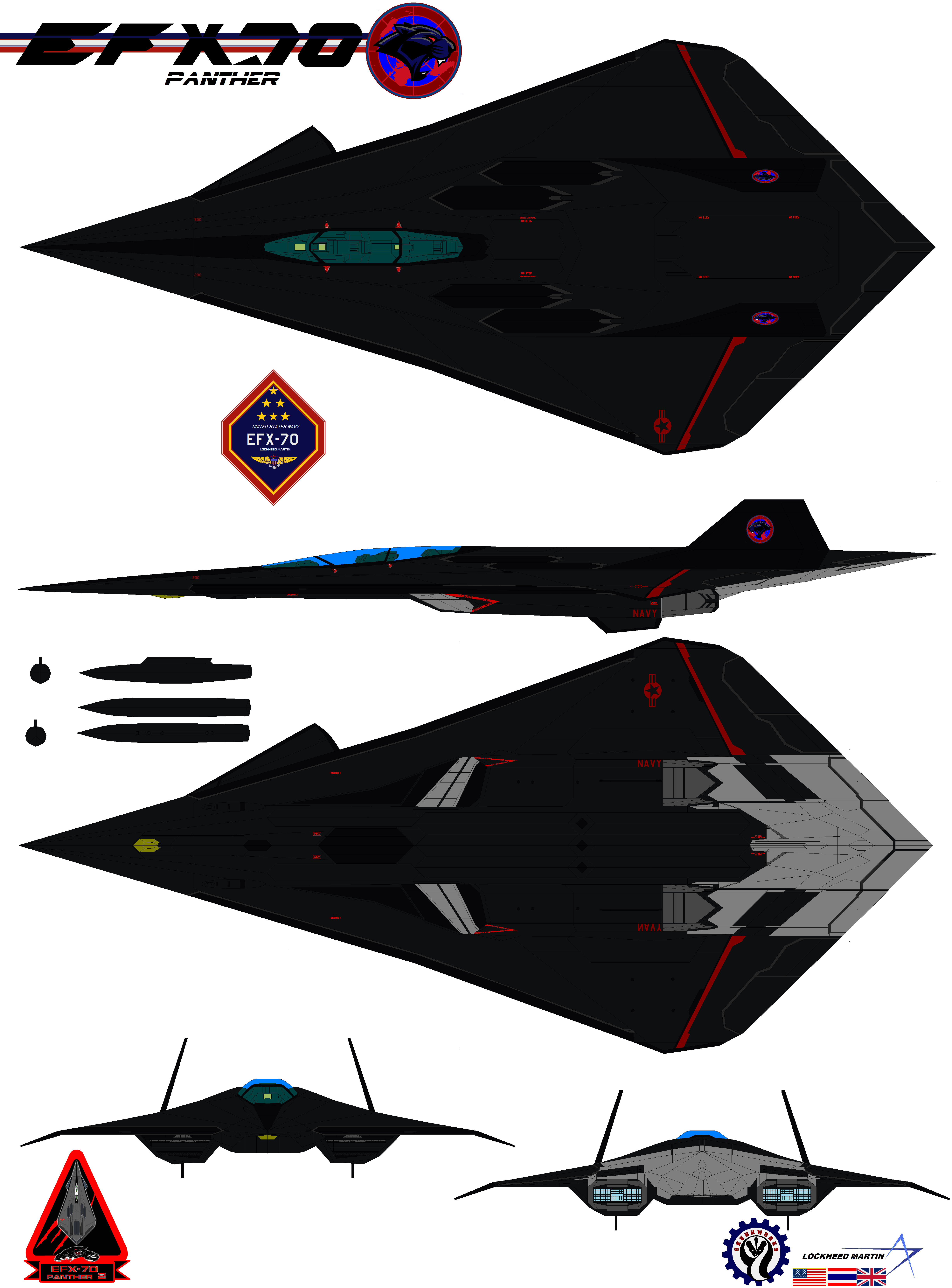 Lockheed EFX-70 Panther 2 black knight 2 by bagera3005 on DeviantArt