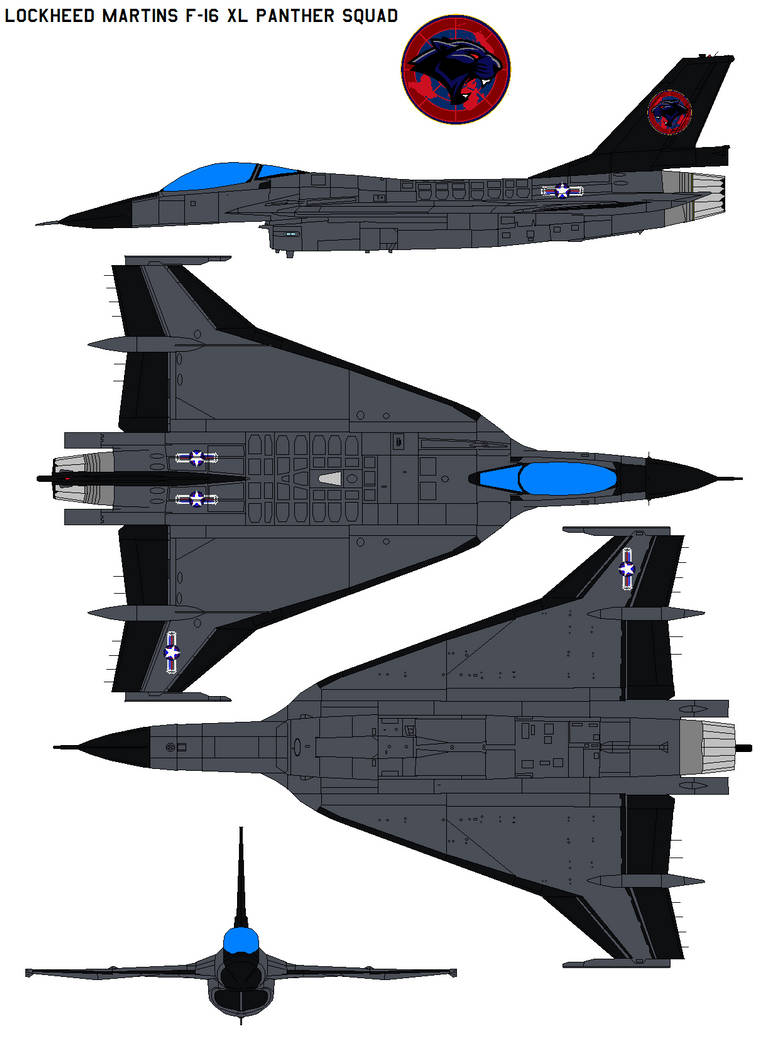 Lockheed Martins F-16XL panther squad by bagera3005 on DeviantArt
