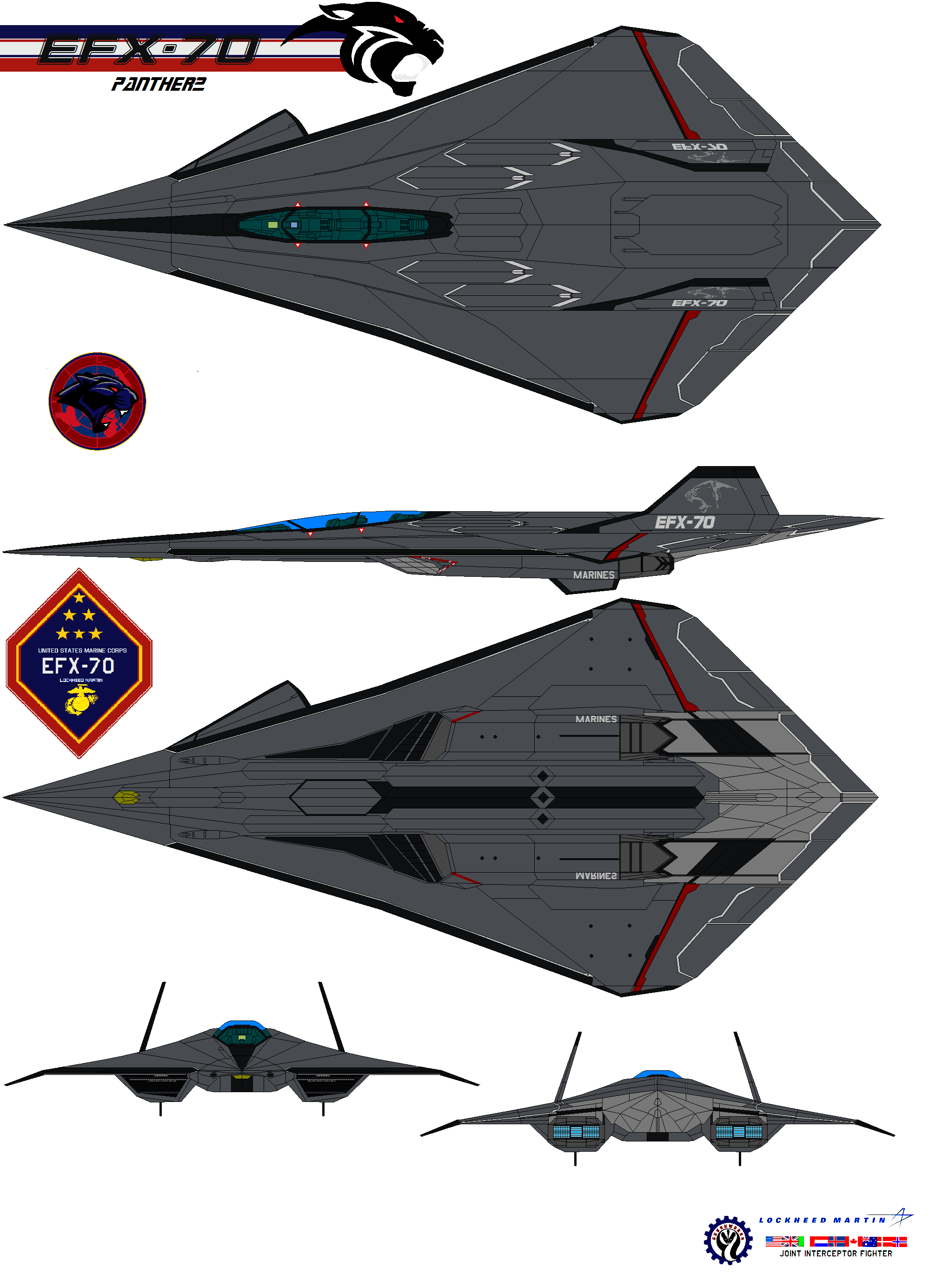 Lockheed EFX-70 Panther 2 ghost knight by bagera3005 on DeviantArt
