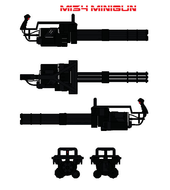 M134 Minigun by bagera3005 on DeviantArt