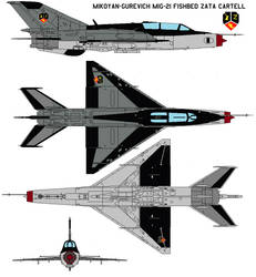 MIKOYAN MIG 21 UM (2 SEATER) Fishbed zata cartell