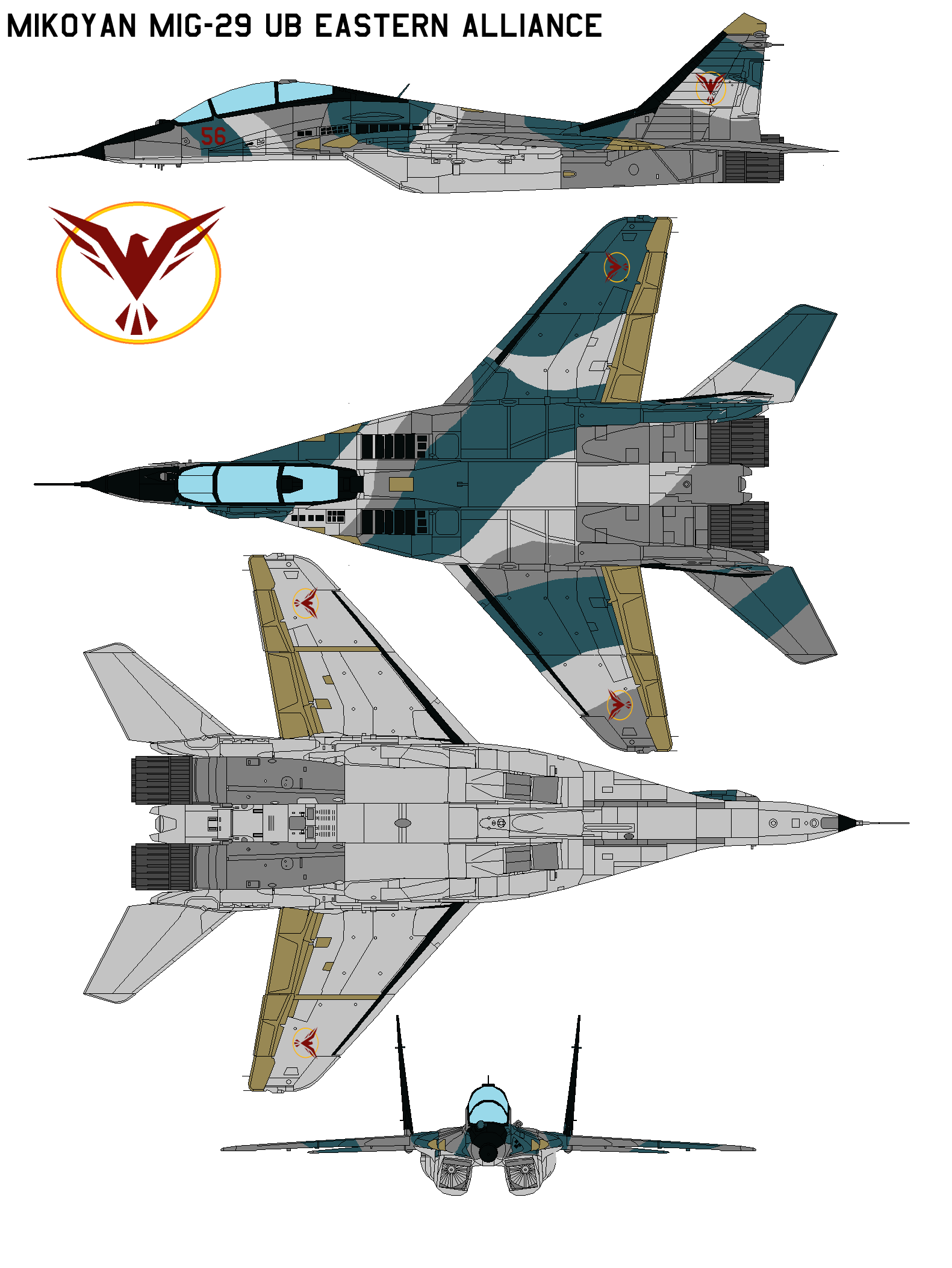 Mikoyan MiG-29 ub eastern alliance by bagera3005 on DeviantArt