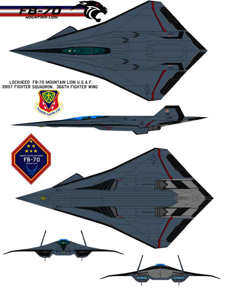 Lockheed FB-70 mountain lion U.S.A.F. 391st wing by bagera3005 on ...