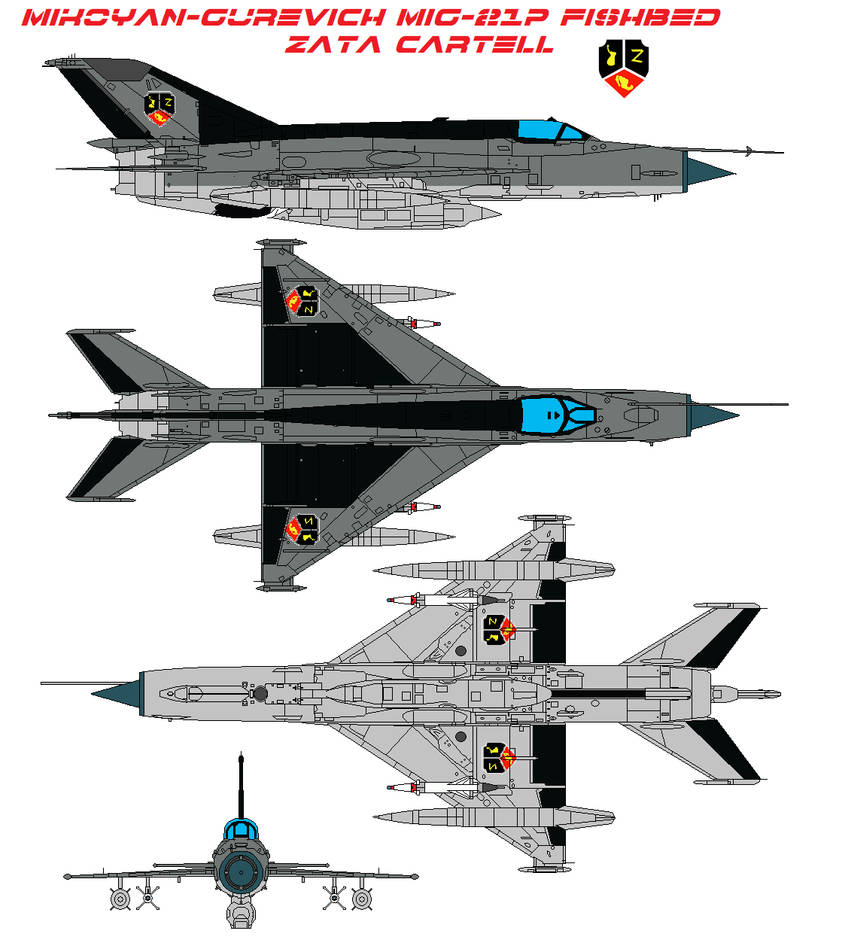 Mikoyan-Gurevich MiG-21p Fishbed zata cartell by bagera3005 on DeviantArt
