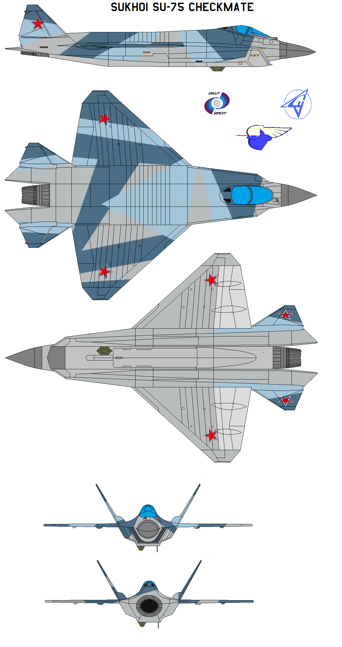 Sukhoi Su-75 Checkmate by bagera3005 on DeviantArt