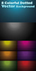 8 Colourful Dotted background