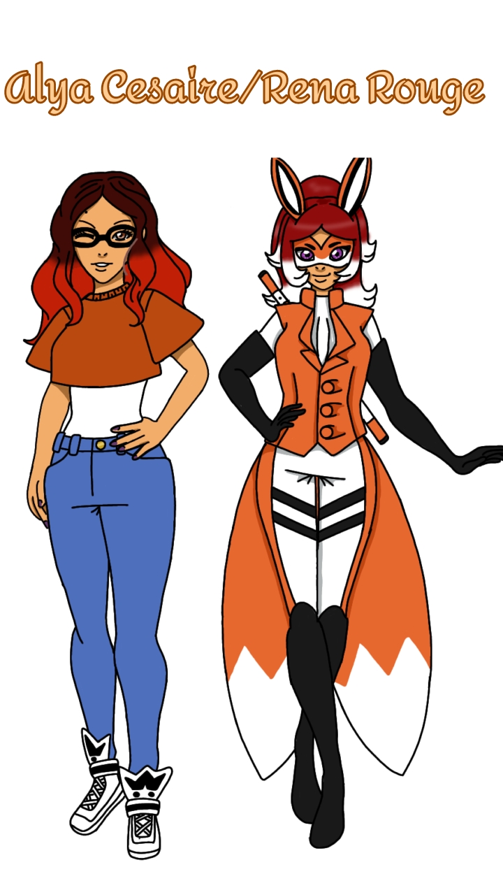 Reversed Rena Rouge Alya Cesaire Rena Rouge by aleturne34 on DeviantArt