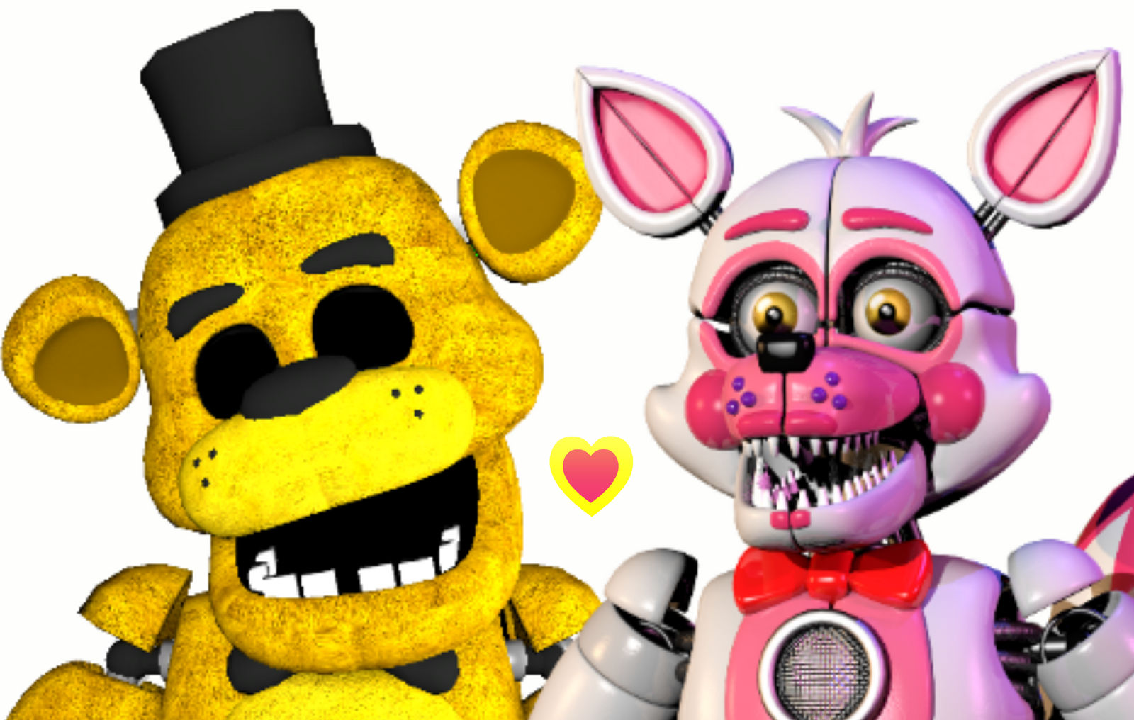 Golden Freddy x Funtime foxy by AgentPrime on DeviantArt