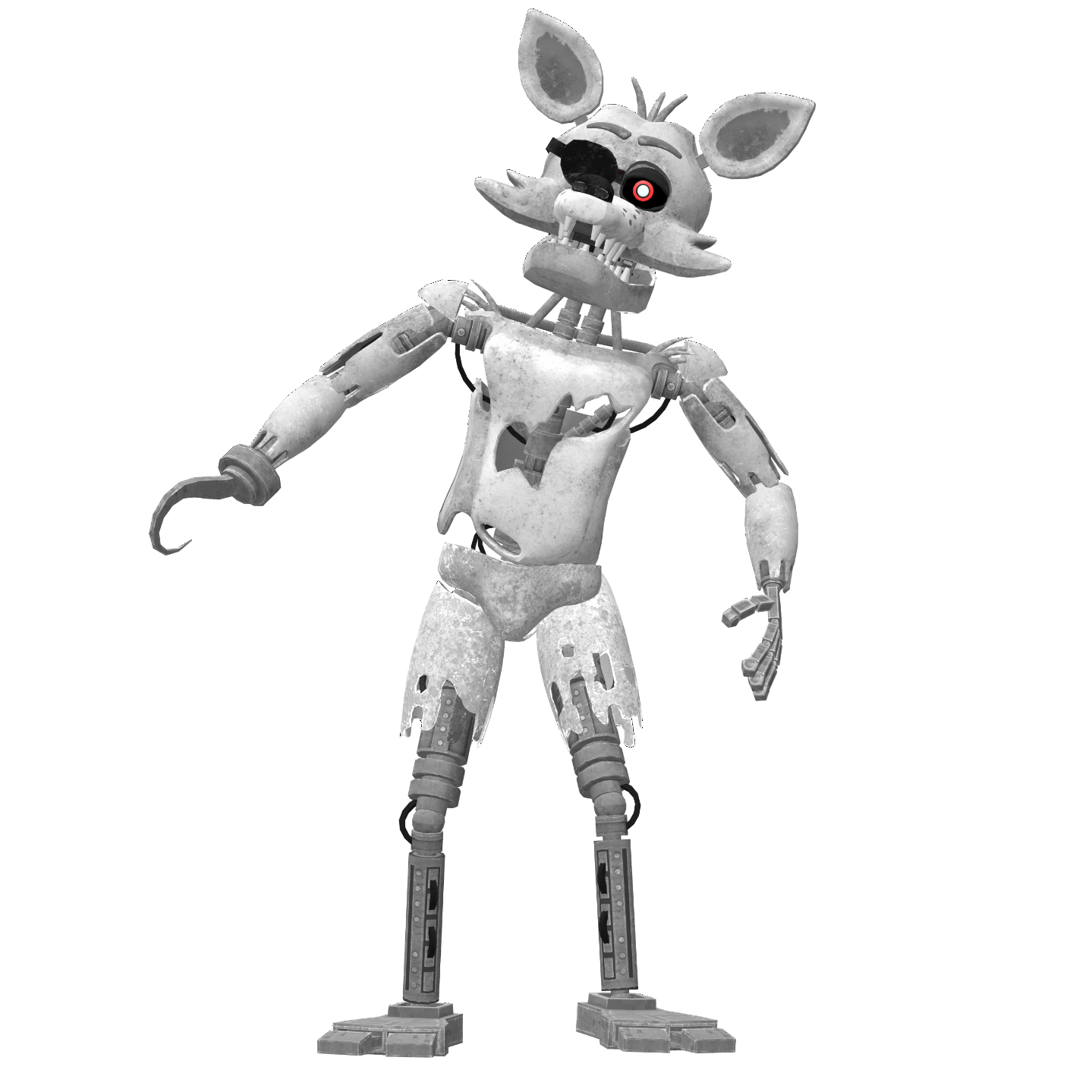 Unused Help wanted blacklight Foxy by AgentPrime on DeviantArt