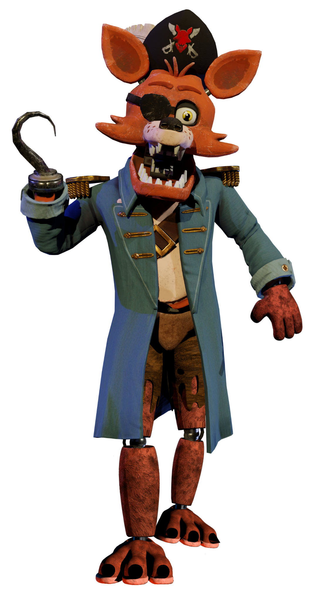 MMD- Withered Foxy by OscartheChinchilla on DeviantArt