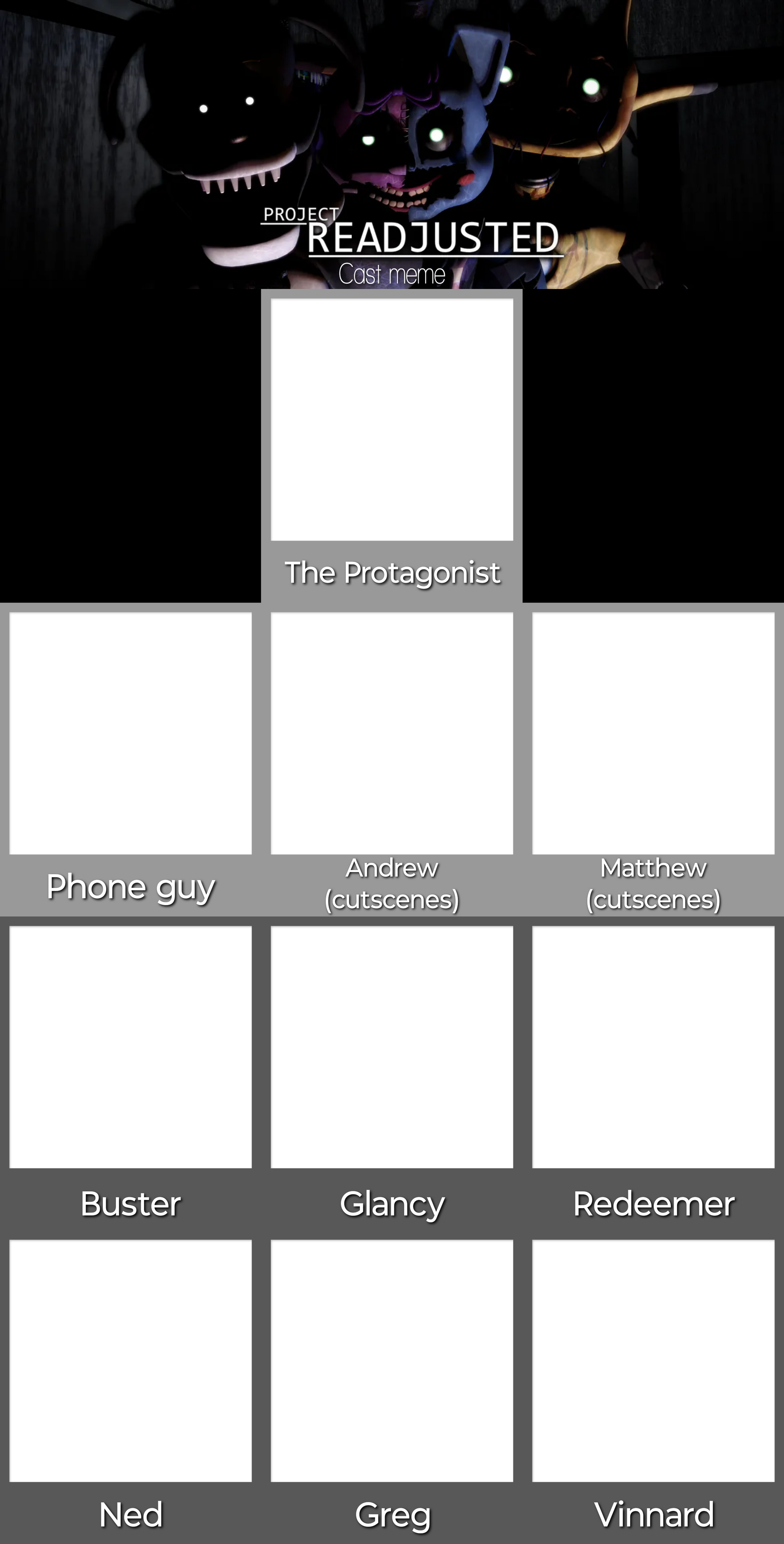 Project Readjusted Rabbit Project Readjusted Cast meme base by AgentPrime on DeviantArt