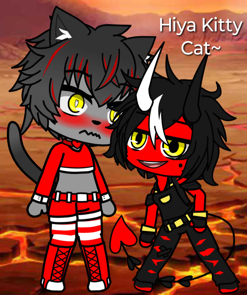 Feline Demon and a Imp by AgentPrime on DeviantArt