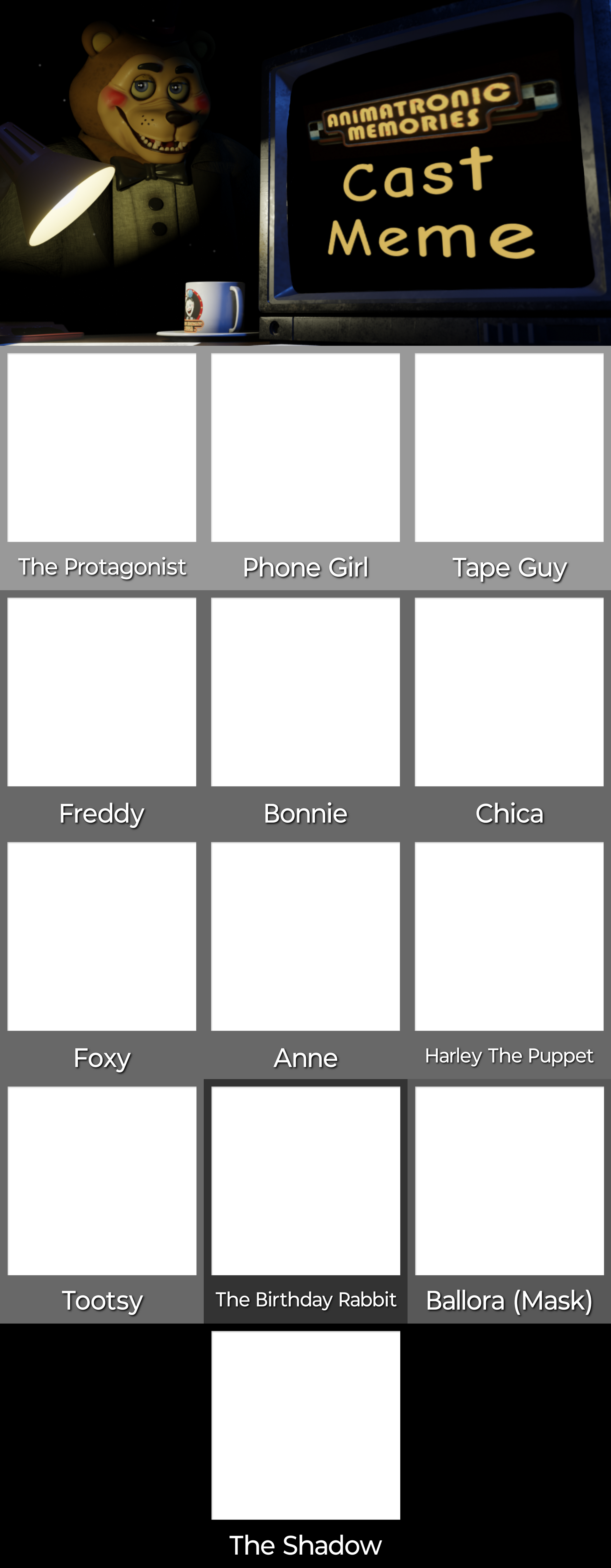 Meme Base Animatronic Memories Cast Meme Base by AgentPrime on DeviantArt