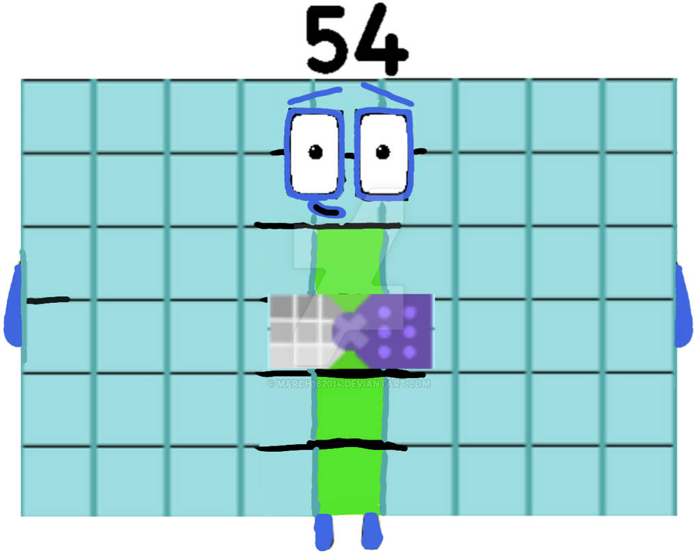 numberblocks 54 by March162014 on DeviantArt