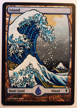 The Great Wave off Zendikar Island