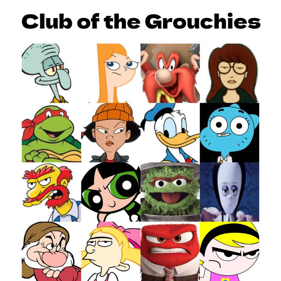 Grumpy characters in the reality show by Marielx6 on DeviantArt