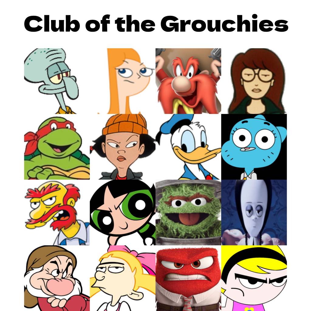 Grumpy characters in the reality show by Marielx6 on DeviantArt