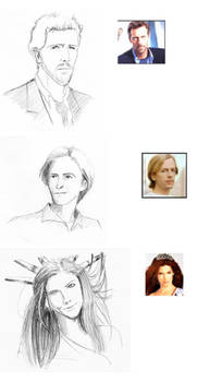 Celebrity portrait studies