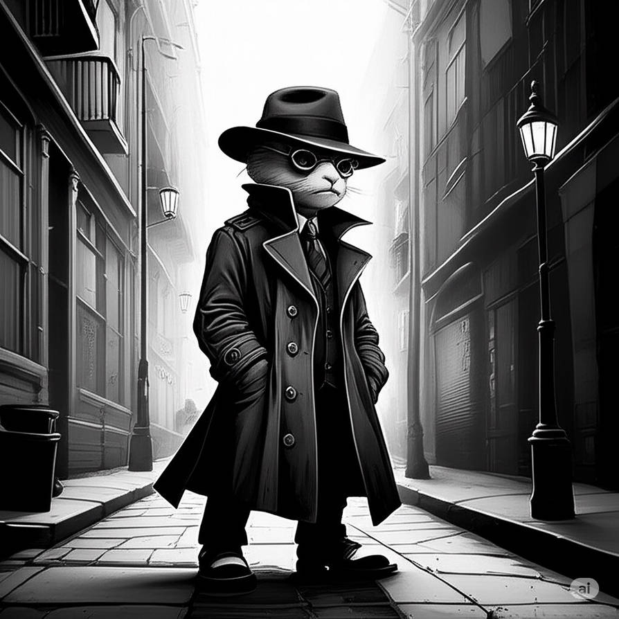 Quantum Rabbit Slides into Noir by EricShawn1 on DeviantArt