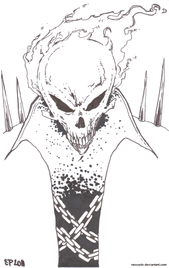 sketch_Ghost Rider by DOUGLASDRACO on DeviantArt