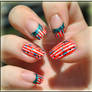 4th of July Nail Art + link to video tutorial