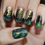 Halloween inspired nail art