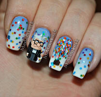 UP ... movie inspired nail art