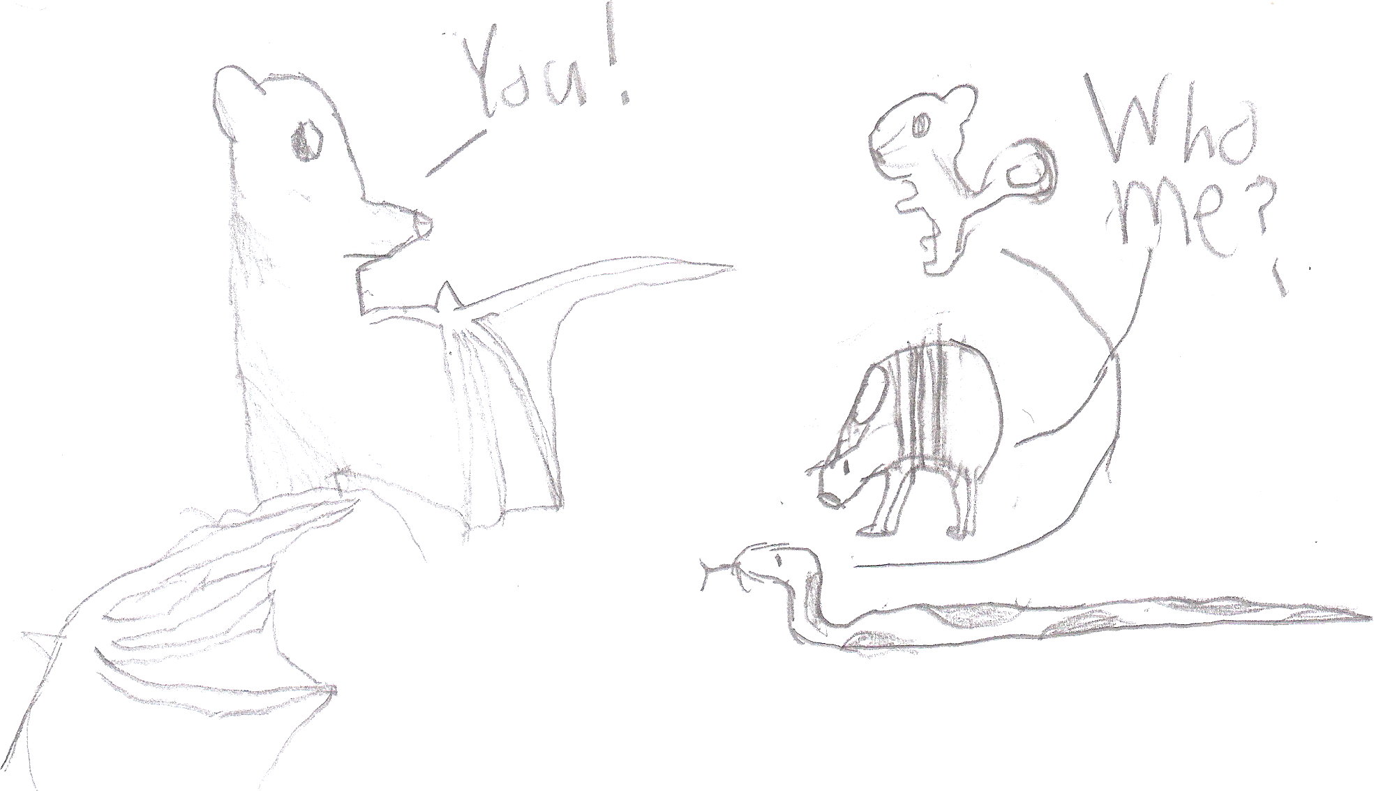 Bat Pointing Pointing bat-scanned by BatBlaster on DeviantArt