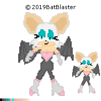 The Rouge Pixels Rouge the Bat Pixel art by BatBlaster on DeviantArt