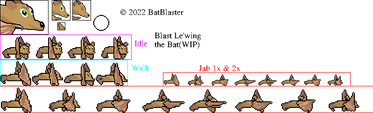 Blast Walk, Idle, Jab and Icons 4 Rivals of Aether