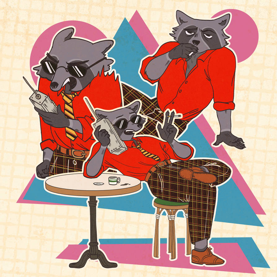 Unemployed Raccoon Busy raccoon by JapanTama on DeviantArt
