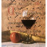 Wine Glass and Manuscript