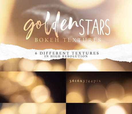 Bokeh Textures, Golden Stars - Texture Pack