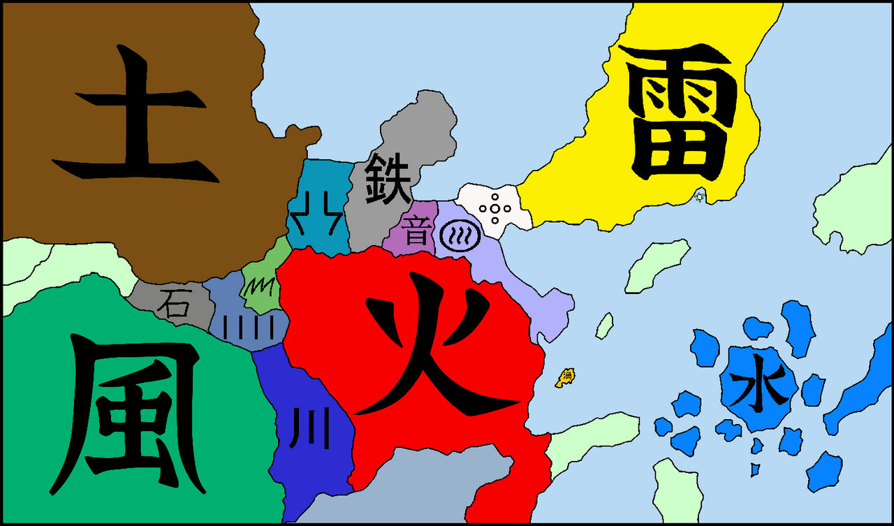 Naruto Map - Canon by Eruaniel on DeviantArt Naruto Map - Canon by Eruaniel on DeviantArt