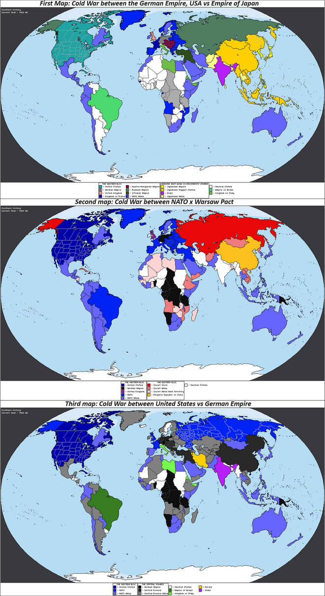 Deviantart Cold War Map Southern Victory Cold Wars Maps by Edu003 on DeviantArt