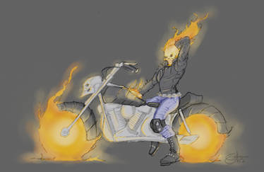 Pin-up Ghost Rider