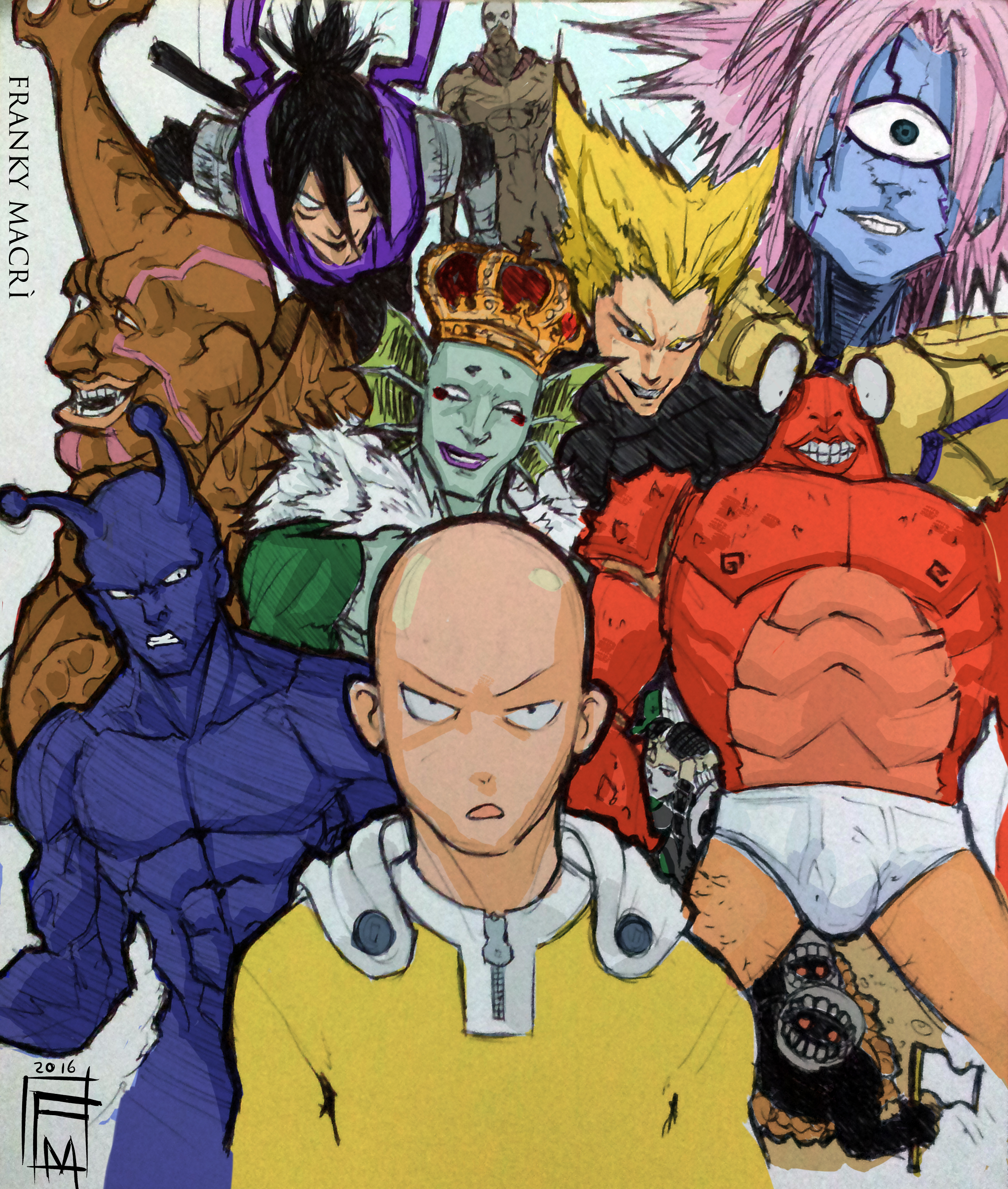 [ ONE PUNCH MAN ]  SAITAMA 'S ENEMY - FAN ART