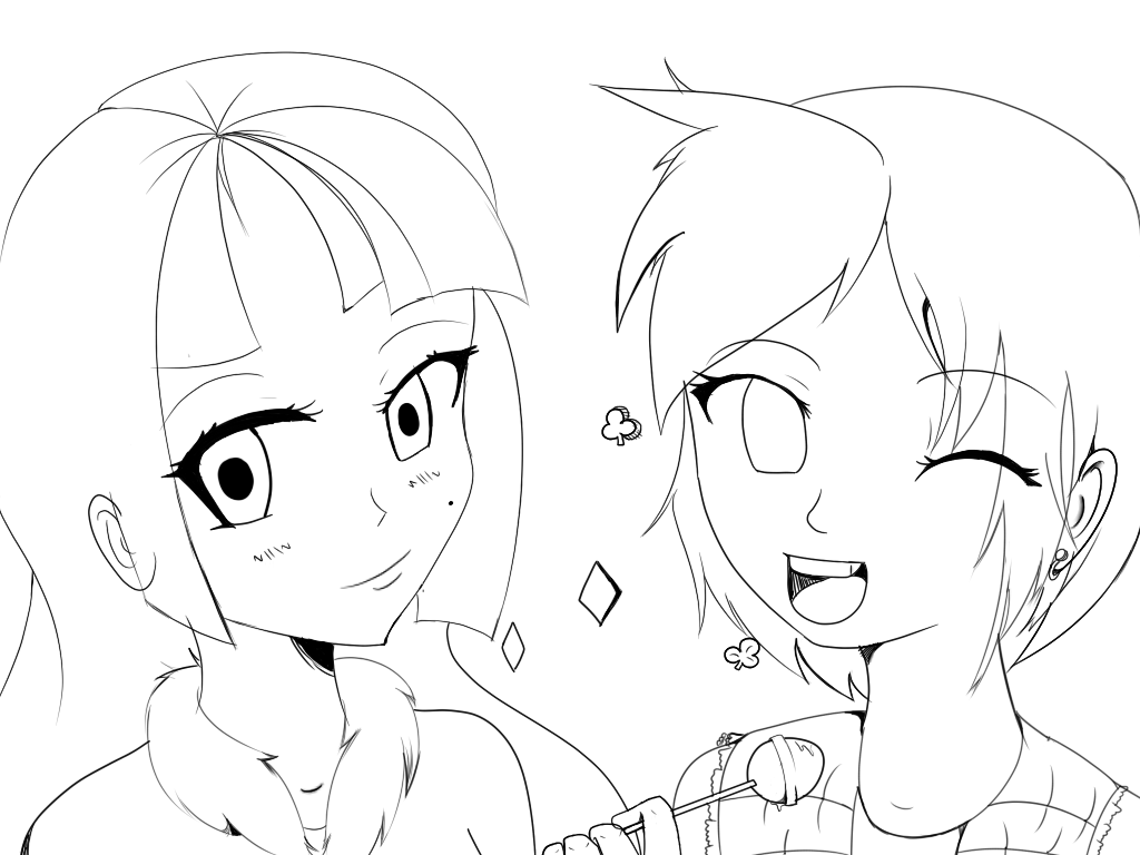 BFFL's(line art)