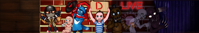 DLive Youtube Banner[Commission +Speedpaint]