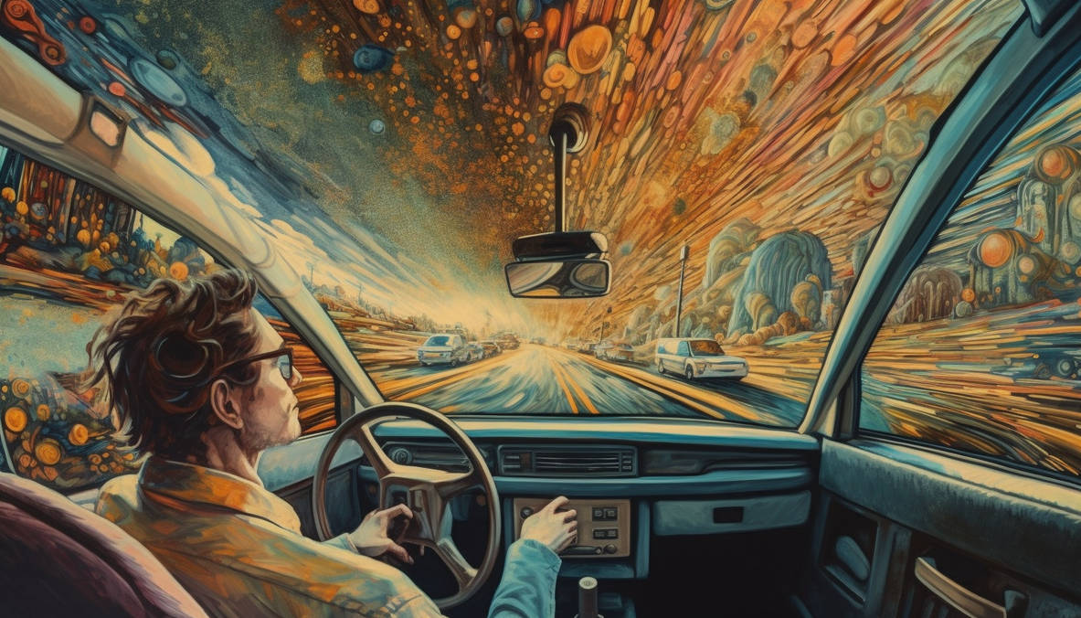 Driving through a Painting by Celestin0 on DeviantArt
