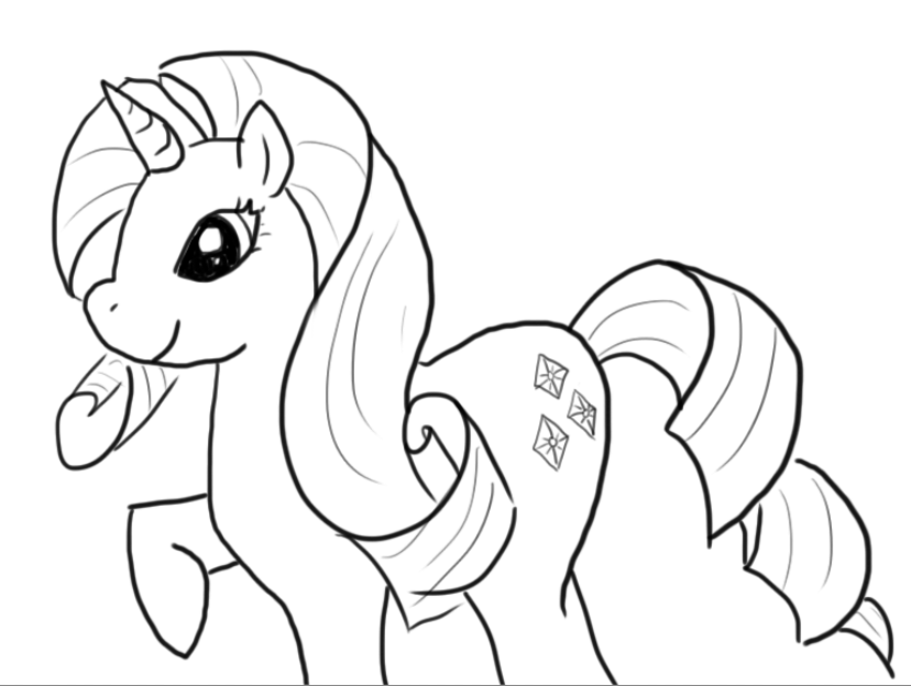 Rarity Line Art