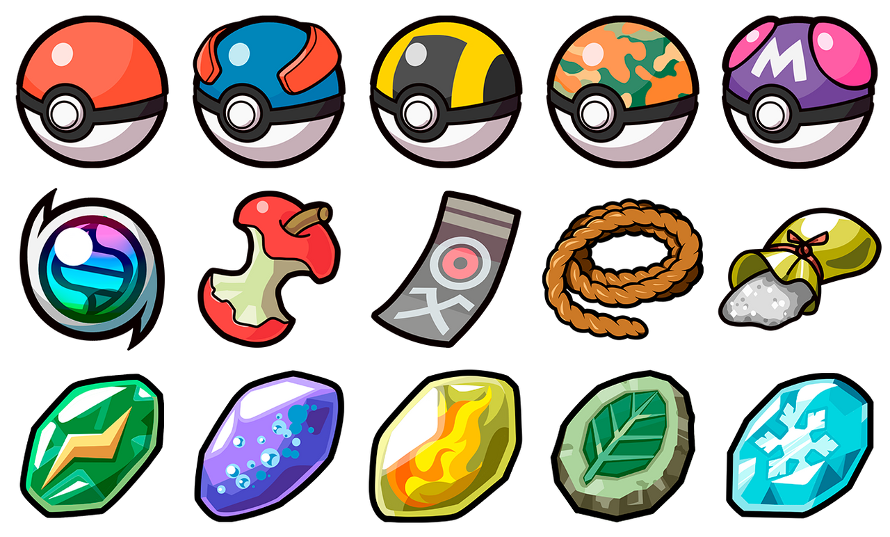 Items-1 by TrainerAkuz on DeviantArt