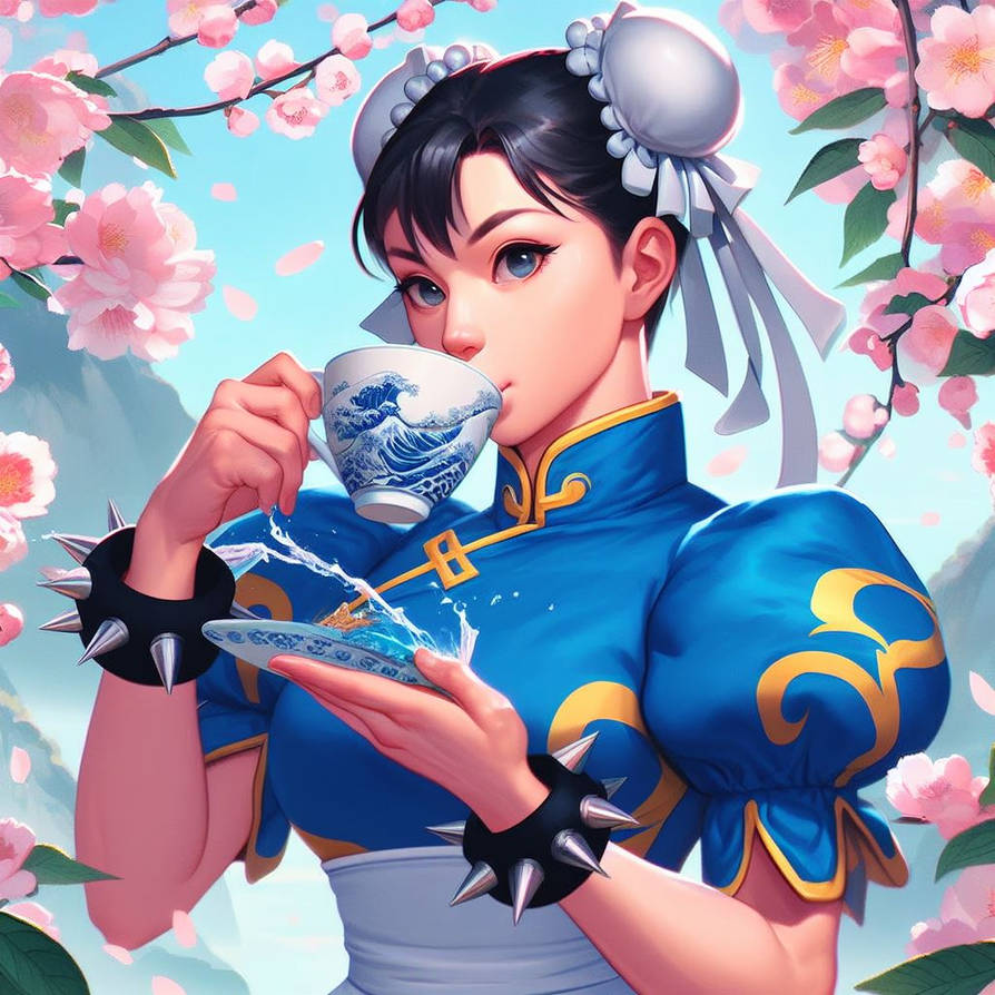 Chun Li Drip chun li cup of tea by cadernocaneta on DeviantArt