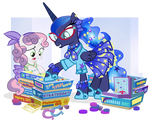 Fifties Princess Luna and Sweetie Belle for JJ