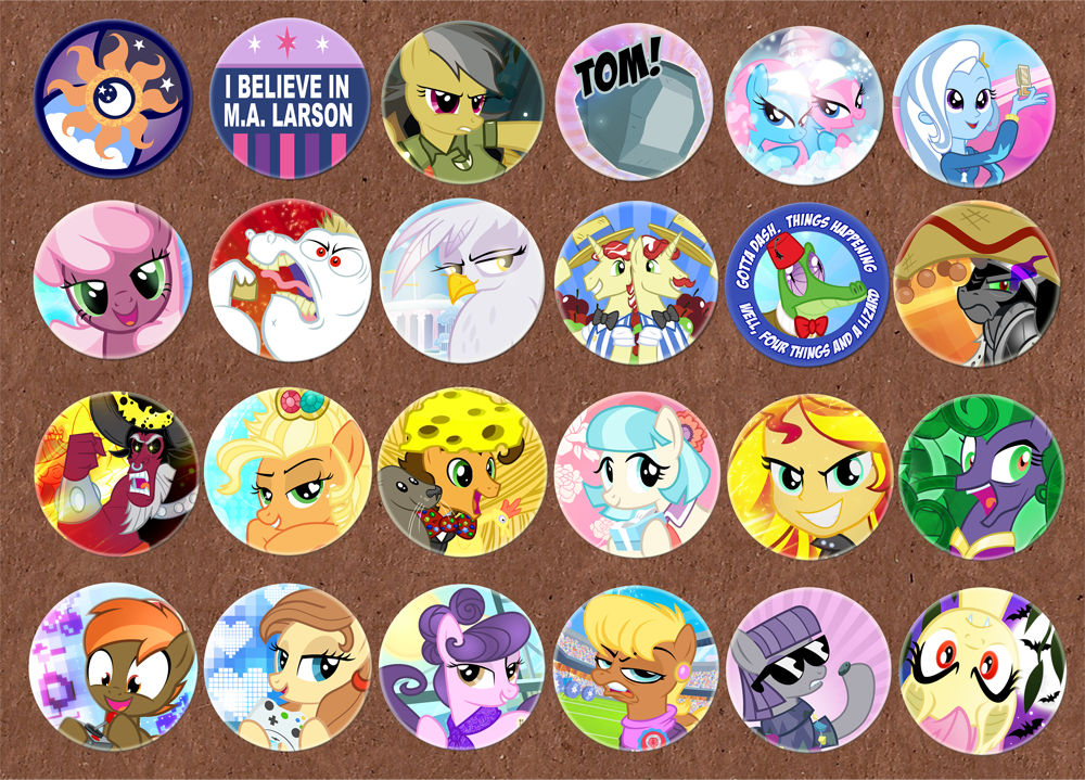 Trotcon Buttons02 by PixelKitties