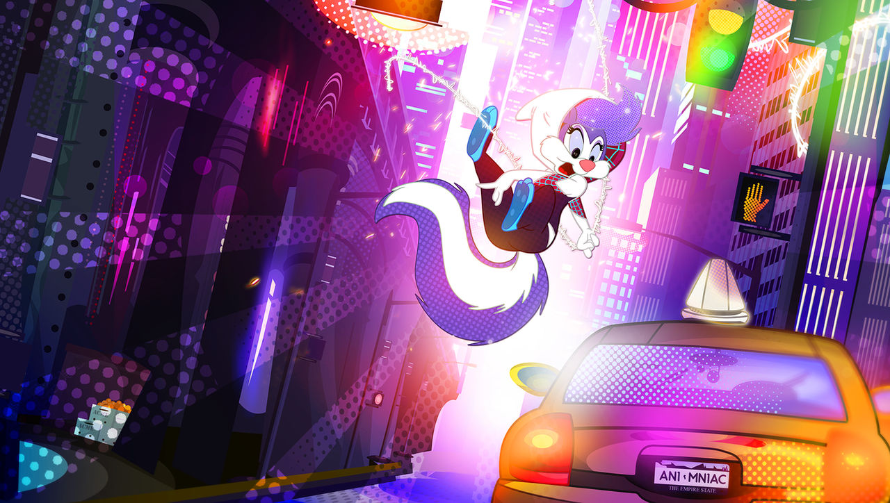 Spider -Skunk Doing Spider-Things by PixelKitties