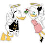 Donald and Daisy Holiday Ornaments