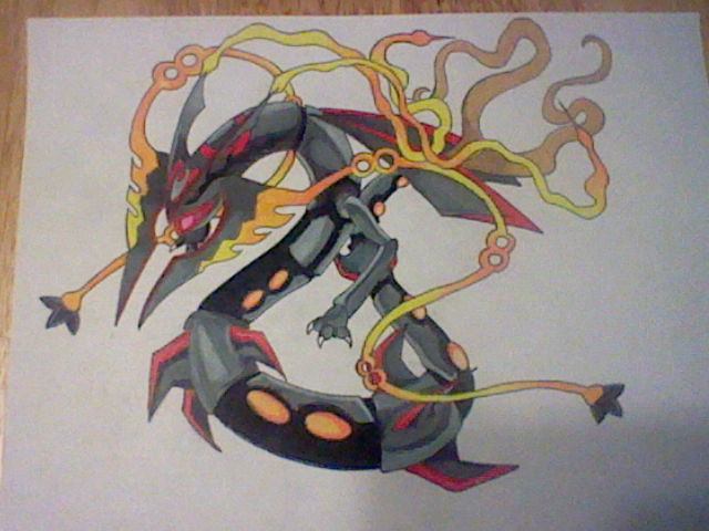 Shiny Mega Rayquaza by Tanukky on DeviantArt